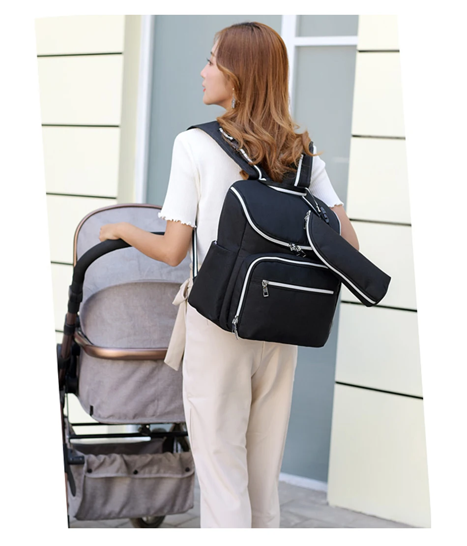 Сумка для подгузников для беременных женщин, Водонепроницаемый Многофункциональный рюкзак, модная сумка для подгузников для мам, сумка для ухода за младенцем