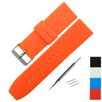 

Soft Silicone Watch Band 16mm 18mm 20mm 22mm 24mm 26mm 28mm Rubber Watch Strap Waterproof Watchband