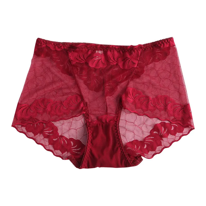 

2Pcs/lot Candy Colors Underwear Women Panties Plus Size 5XL Soft Lace Transparent Breathable hip hollow Sexy Panties Lingerie