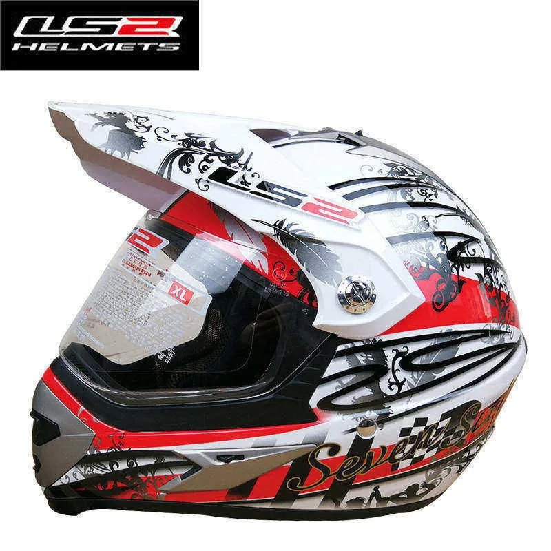 

LS2 MX433 motocross helmet with windproof shield 12 painting color avialable & safty certification real LS2 moto helmets