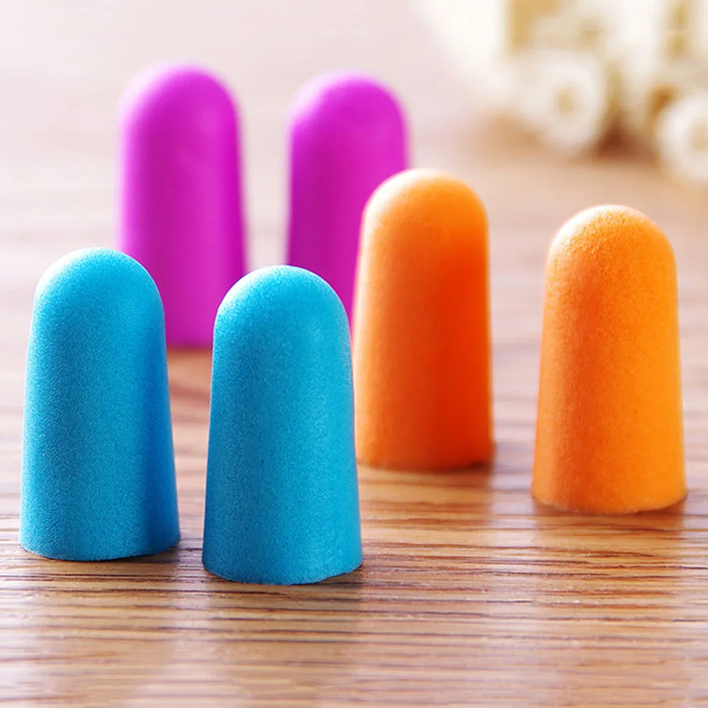 1 Pair Soft Foam Ear Plug for Sleep Noise Reduction Foam Earplug Anti