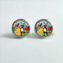 Es-00268 красоты и Eardrops чудовище Серьги Ювелирное стекло серьги кабошон Серьги