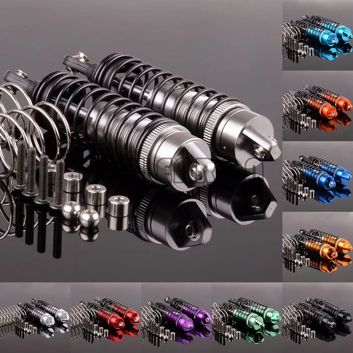 DQR 2PCS Aluminum Shock Absorbe Rear 115mm Oil For Traxxas Slash 4x4