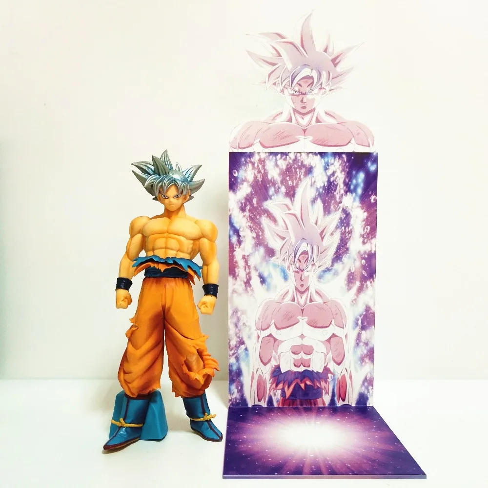 Dragon Ball Z Goku Ultra Instinct фигурка игрушки Dragon Ball Супер Сон Гоку фигурка с акриловым бюстом база Figura