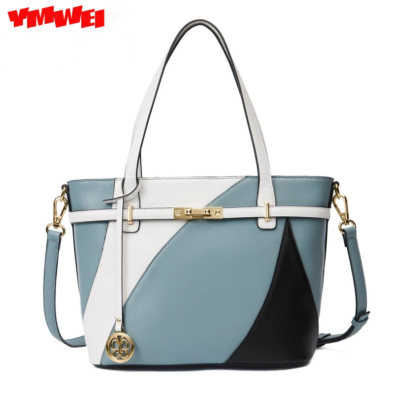 

Hot style handbag shoulder inclined package of new fund of 2016 autumn winters is hitting scene splicing fashion bags wholesale