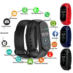 M4 Smartband цветной экран фитнес-трекер пульсометр кровяное давление монитор сна умный Браслет IP68 водонепроницаемый спортивный браслет