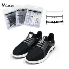 16 шт./упак. летучая мышь стиль легко не галстук эластичные силиконовые шнурки для обуви для взрослых кроссовки шнурки из парусины оптом