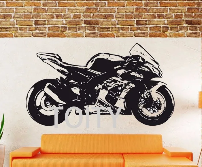 4 Designs Kawasaki Ninja Zx 10r Wall Sticker Racing Motorbike