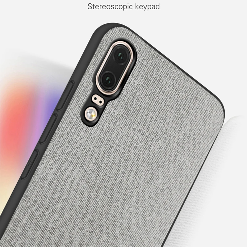 Ультратонкий матовый Мягкий Силиконовый ТПУ тканевый чехол для телефона Huawei P20 Pro