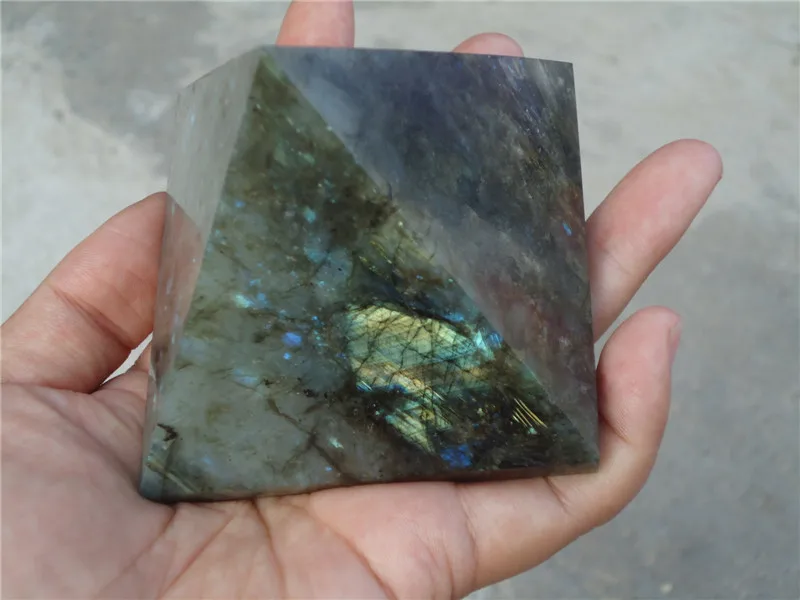 460 Natural Golden Labradorite Quartz Crystal Pyramid Healing China Pt1099 China Aliexpress