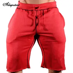 Disputent 2019 мужские повседневные спортивные летние хлопчатобумажные шорты для бега короткие брюки с карманами Твердые Drawstring Фитнес Одежда