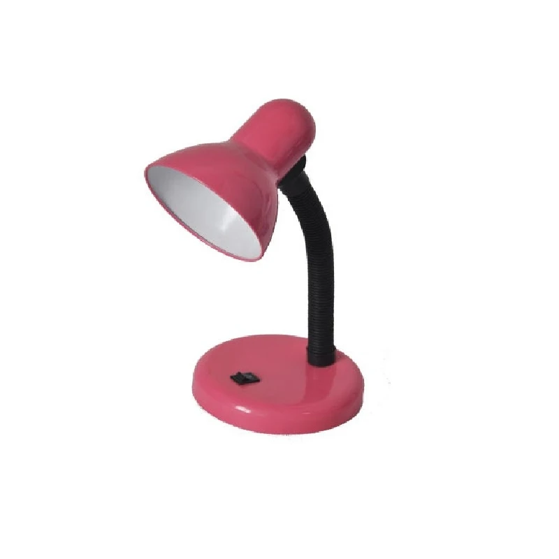 Светодиодный светильник-Настольная лампа с подставкой, светильник для чтения с защитой глаз, мини-Настольный светильник, энергосберегающий для работы или учебы - Цвет корпуса: Розовый