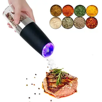 

Home Use Electric Induction Stainless Steel Pepper Grinder Grinding Bottle Pepper Grinder