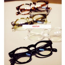 Agstum круглые толстые роговые оправы оптические очки оправа прозрачные линзы очки 2175