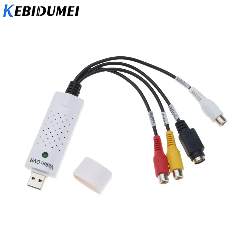 Kebidumei USB2.0 простой Аудио Видео Захват ТВ тюнер крышка адаптер карты VHS NTSC PAL DVD CCTV