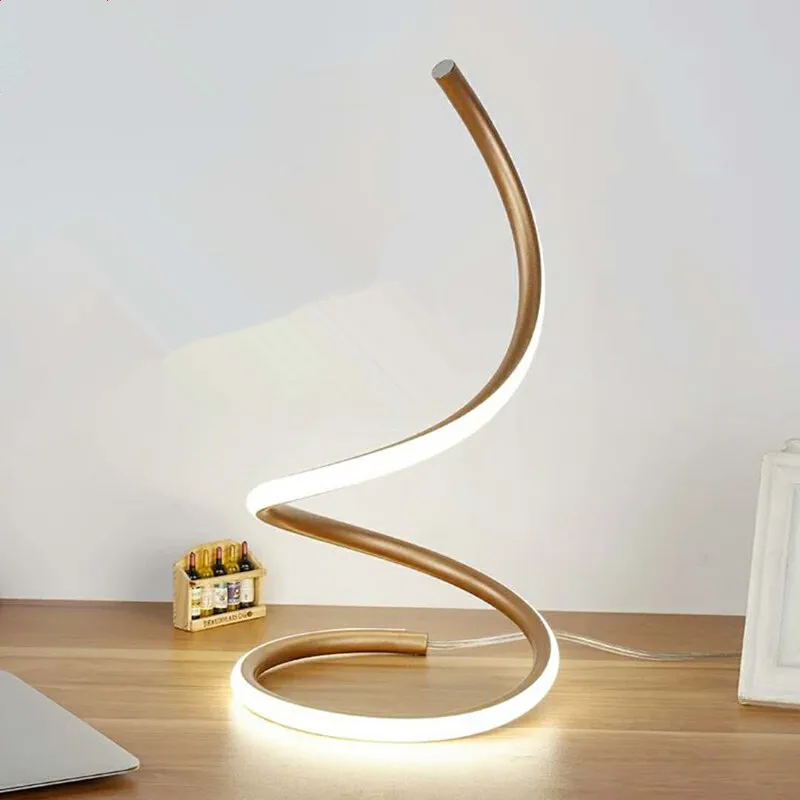 Creative Modern LED Table Lamp Art Decoration Simple Desk Table Light Bedroom Bedside Lamp For Bedroom Living Room Study