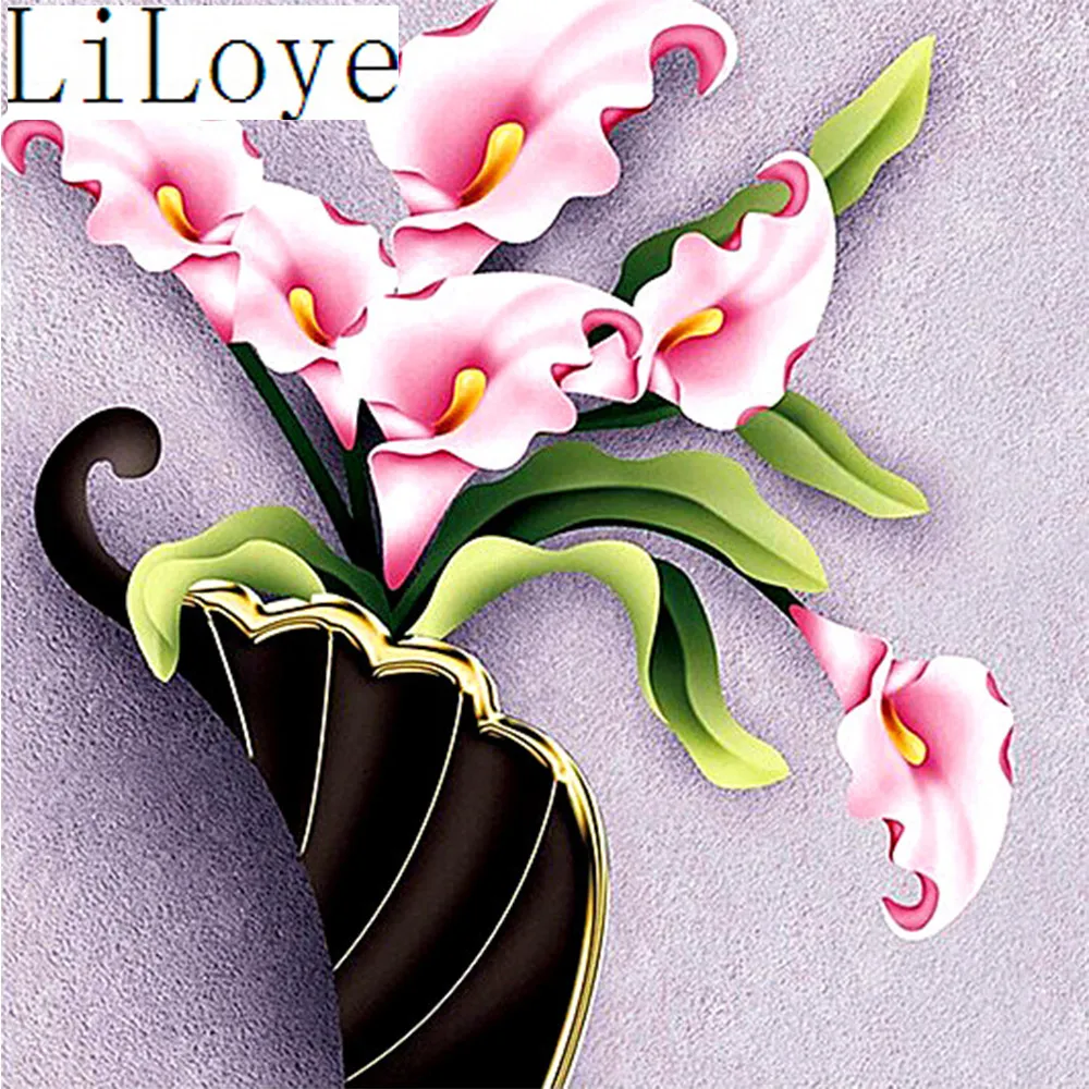 

LI LOYE Diamond Embroidery icon DIY Diamond Painting Cross Stitch Flowers Full Diamond Mosaic Rhinestones Decor Paintings RT111