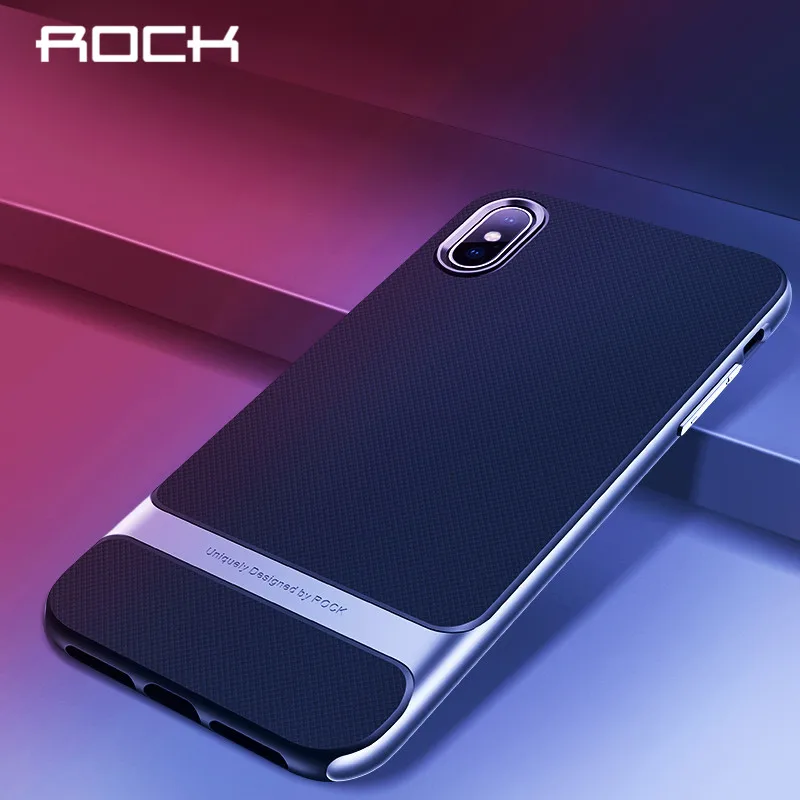 

ROCK Anti-knock Case for iphone XR XS X Royce Case Ultra Thin Slim Sweatproof Soft Cover Shell Hard PC+Soft TPU Back Capa