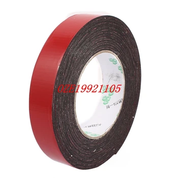 

25mm x 1mm Double Sided Self Adhesive Shockproof Sponge Foam Tape 10M Long
