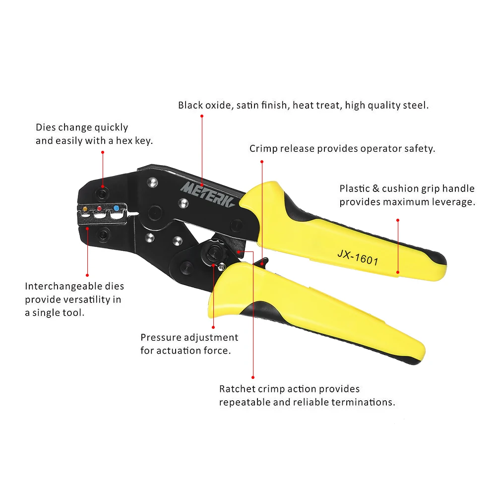 Meterk 4 в 1 Многофункциональный инструмент проволочный комплект для обжима инженерных трещоток Клещи для обжима провода щипцы+ инструмент для зачистки проводов+ отвертка