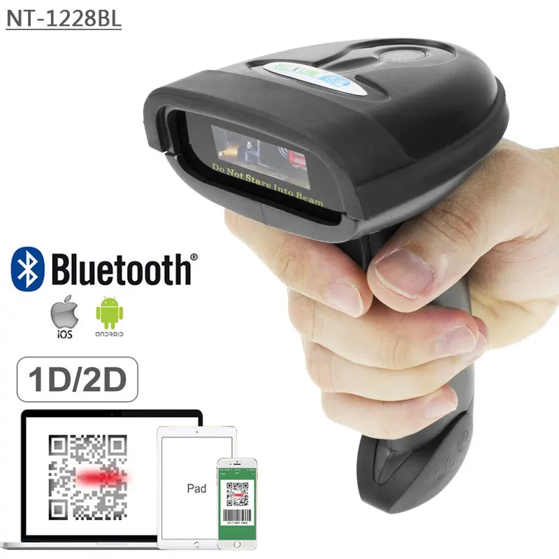 NETUM Bluetooth QR 2D сканер штрих-кода считыватель штрих-кода для мобильного экрана оплата NT-1228BL