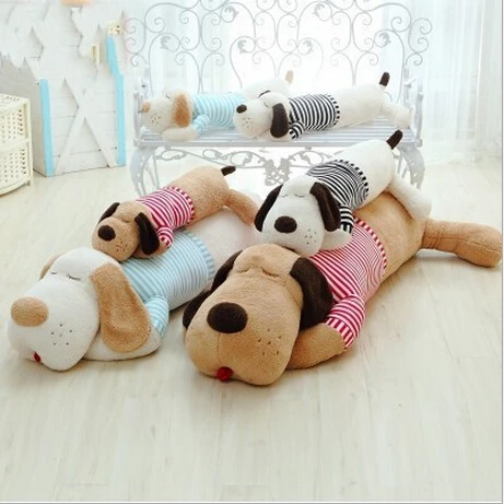 

70 or 90cm Staffed Soft Plush Toy Giant Lies Prone Dog Doll Cute Pillow Creative Dolls Free Shipping
