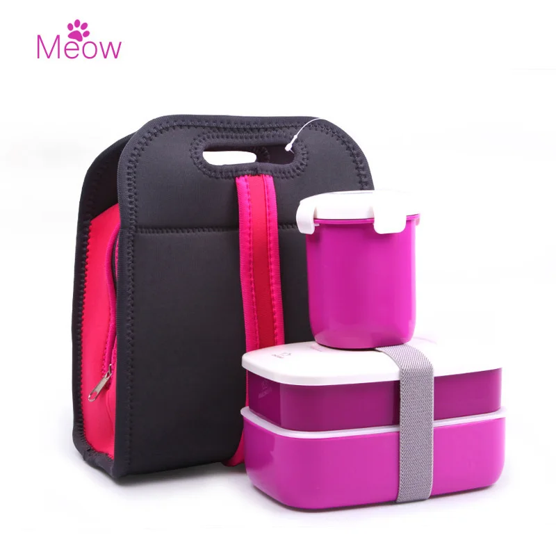 Compare Prices On Microwavable Plastic Plates Online Ping Fashion Double Portable Box Picnic Lunch Microwave Heating Simple Plastic Lid Plate Seal Set With Handbag