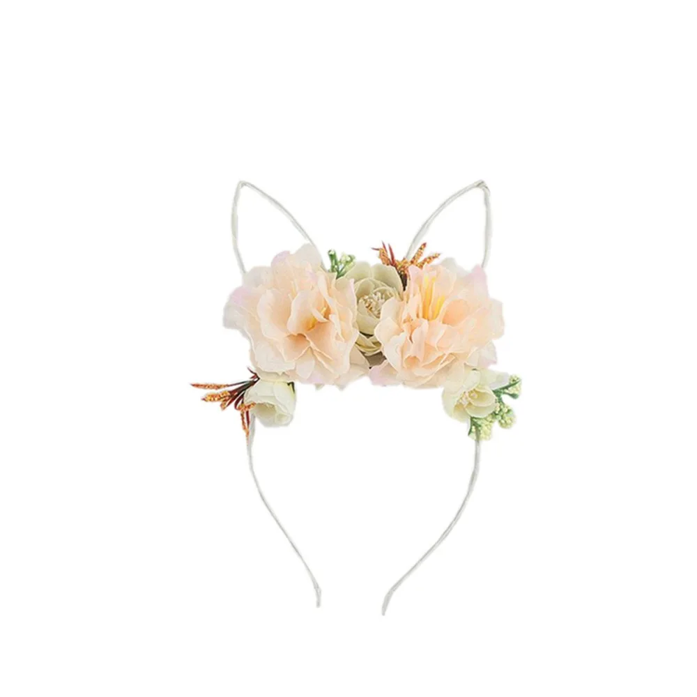 

Hair Accessories Flower Headband For Women Girls Rabbit Ear Hairband Fabric Floral Hairband life Party Headbands Fashion