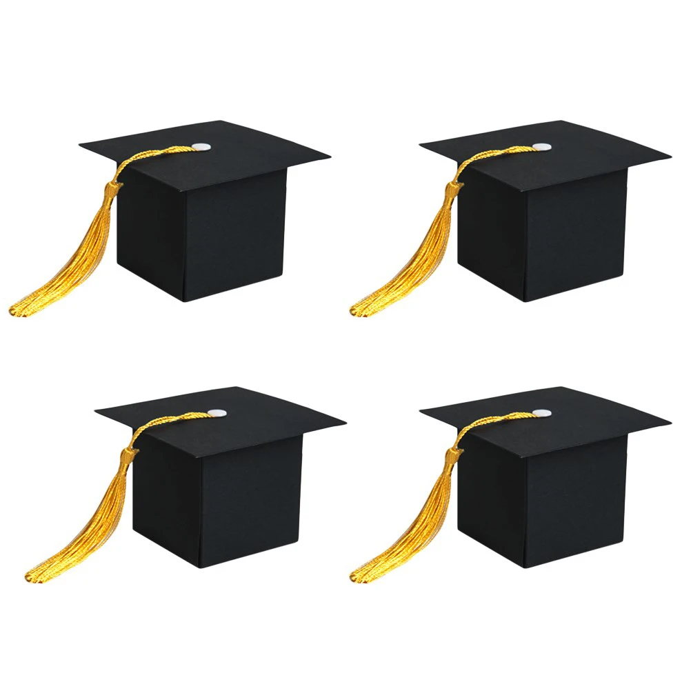 

Doctoral Cap Creative Funny Graduation Paper Gift Boxes Favor Candy Boxes Party Supplies Car Boxes