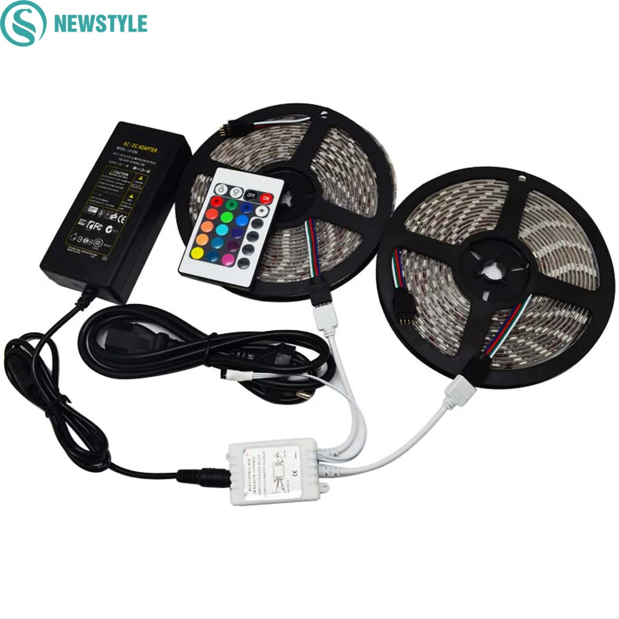 2*5 м 10 DC12V 60 Светодиодный s/M Светодиодные ленты RGB 5050 SMD светодиодные уличные