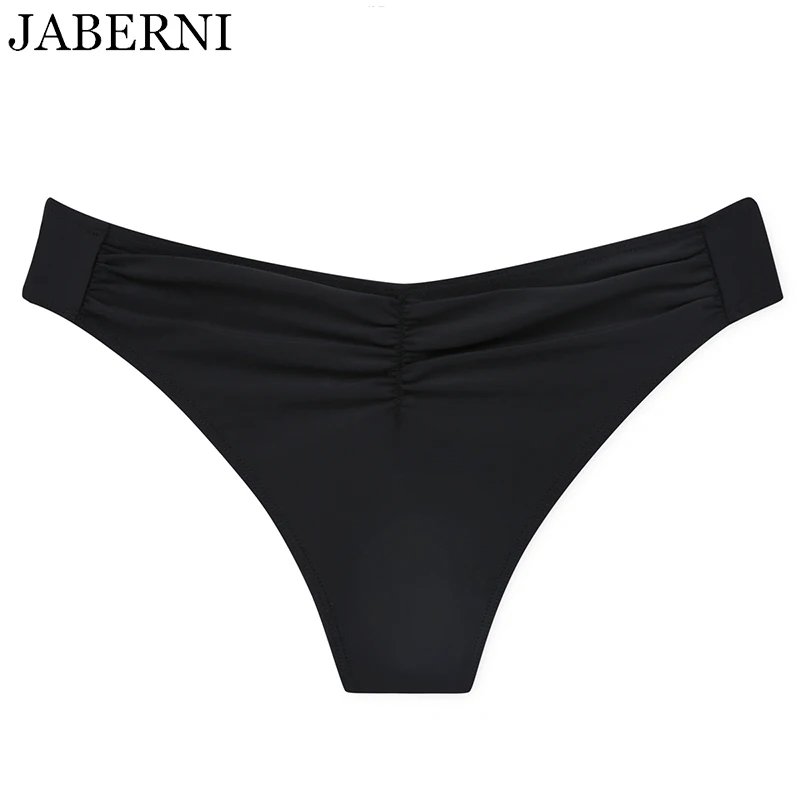 JABERNI Sexy Swimming Trunks Black Bikini Bottoms Sexy Women Swimsuits