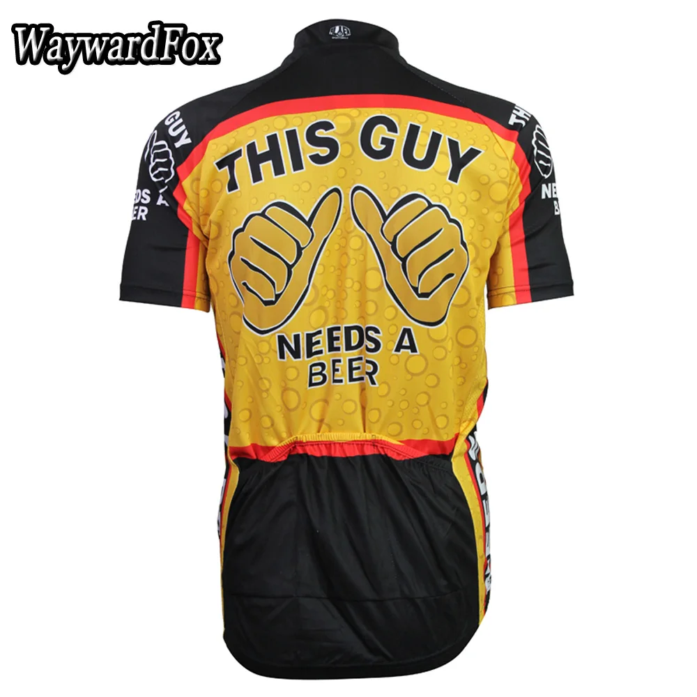 Новая мужская одежда для велоспорта с коротким рукавом, этот человек нуждается в пивной велосипедной Джерси, одежда для шоссейного велосипеда