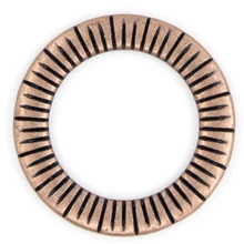 DoreenBeads, цинковый сплав, закрытая пайка, прыгающие кольца, Круглые античные медные полосы, 24 мм("), диаметр, 5 шт., новинка