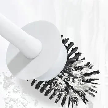 

Perforation-free Toilet Brush Toilet Creative Toilet Cleaning Brush Plastic Long Handle No Dead Corner Cleaning Toilet Brush Set