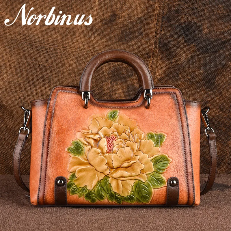 Norbinus оригинальная 100% натуральная кожа сумка из коровьей кожи женские сумки через