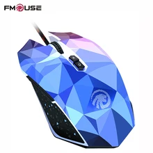 Original FMOUSE X8 Dazzle Colour Diamond Edition Gaming Mouse Wired Mouse Gamer Optical Computer Mouse For Pro Gamer