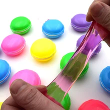 Креативные маленькие игрушки макарун прозрачный кристалл грязи удар пузыри