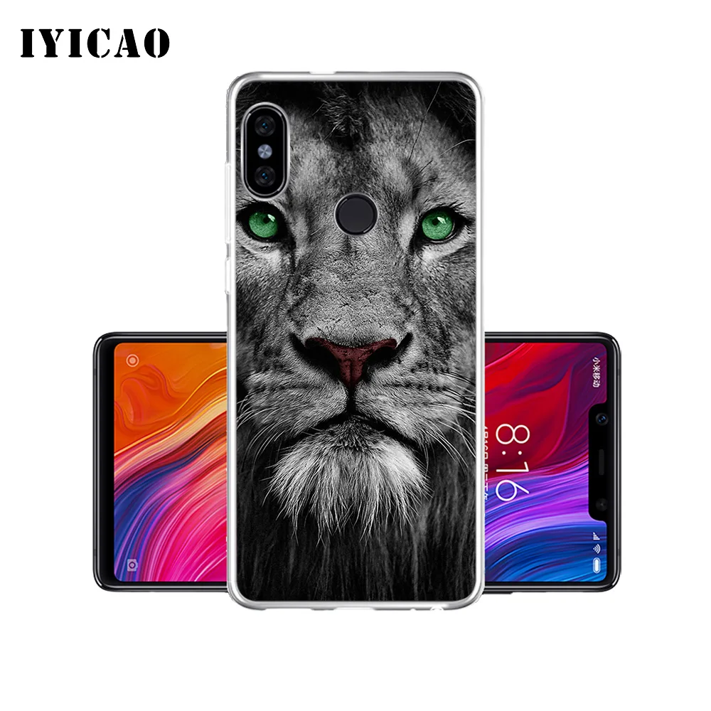 IYICAO Cool Animal Wolf lion tiger Мягкий силиконовый чехол для телефона Xiaomi Redmi 4A 5A 6A Note 7 6 5 Pro Plus