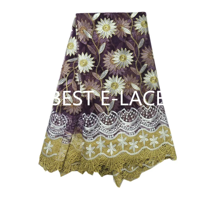 Последние Нигерии шнуровка 2017 Высокое качество вино тюль сетка французский