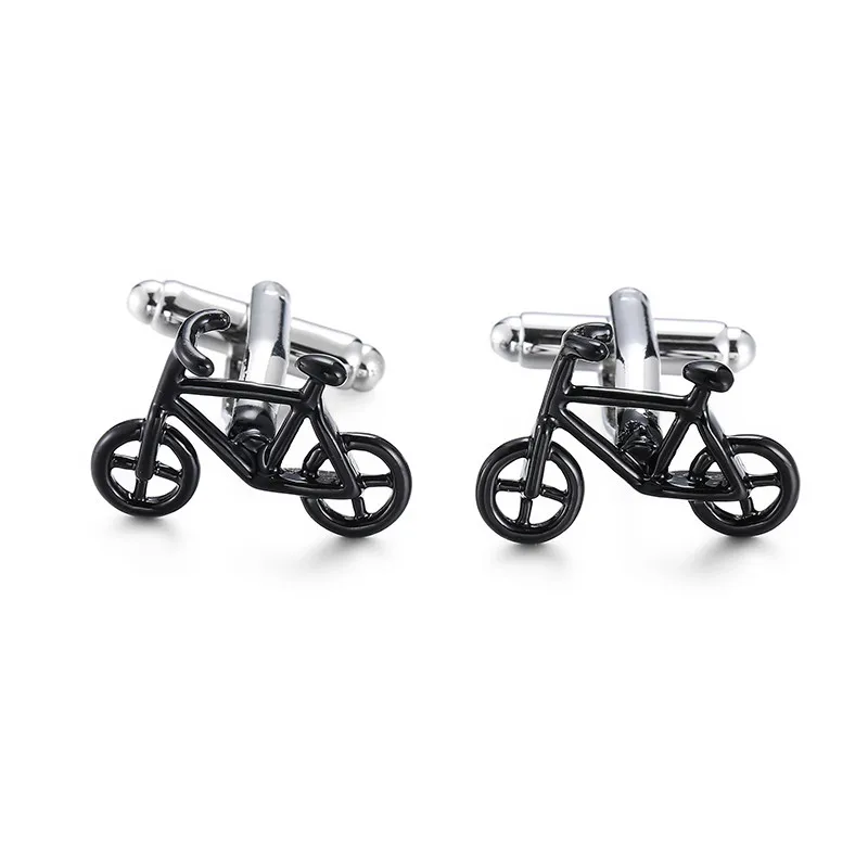 Новинка брендовые Для Мужчин's Cufflinks3D Мотоцикл инструмент для демонтажа цепи велосипеда(мопед дизайн Новинка Запонки Латунь Материал подарочные запонки торговый