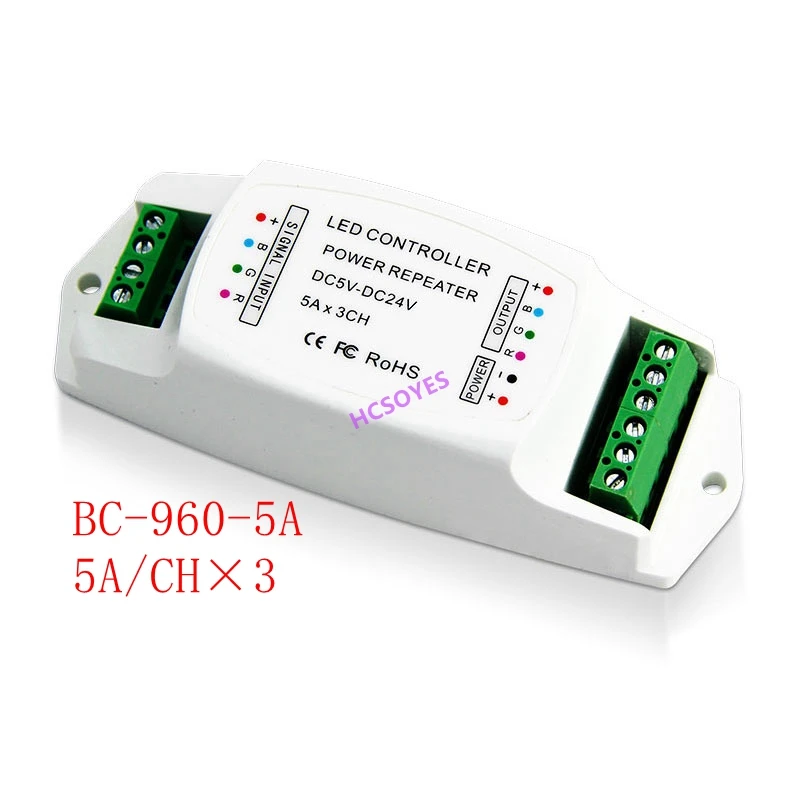 Led Power Ampilier 5A*3CH/8A*3CH/10A*1CH data repeater/ led RGB/mono amplifier PWM power repeater for led strip light,DC5V-24V