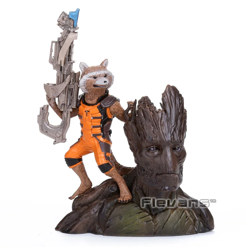 Guardians of the Galaxy Groot Rocket Raccoon PVC Action Figure Collectible Model Toy 14CM