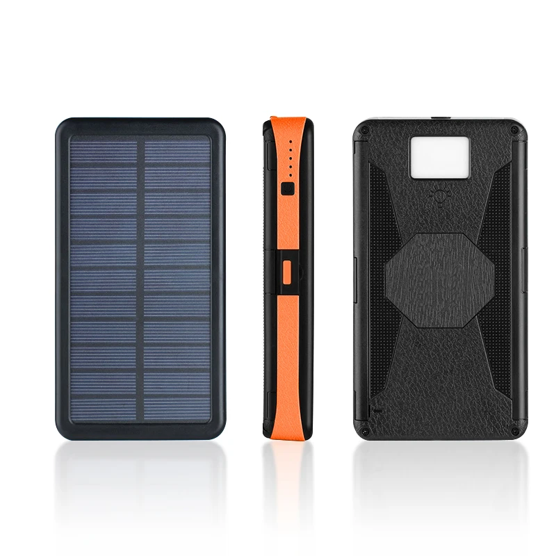 Banco de energía Solar de 20000mAh batería externa Dual USB batería de polímero a prueba de agua Ca