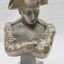 Bi002296 ИСКУССТВО Бронзовая Статуя созерцания Бюст наполеона скульптура