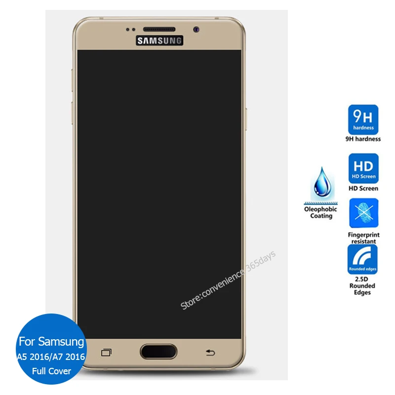 for samsung galaxy a5 a7 2016 cover tempered glass screen protector all coverage curved for samsung galaxy a5 a7 2016 cover tempered glass screen protector all coverage curved