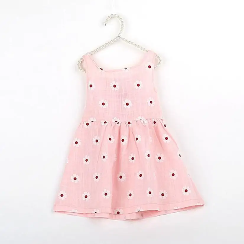 TELOTUNY 2018 Baby Kid Girls Sleeveless One Piece Dress Print Bowknot Tutu Summer For JAN31 | Детская одежда и обувь