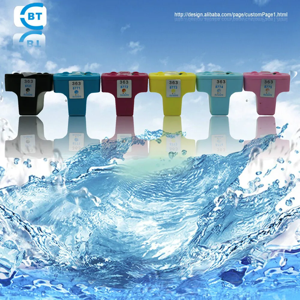 

6PCS compatible hp363 ink cartridge suitable for D7300/D7100/D6100/C7100/C6100/C5100/C8200/C3100 printer