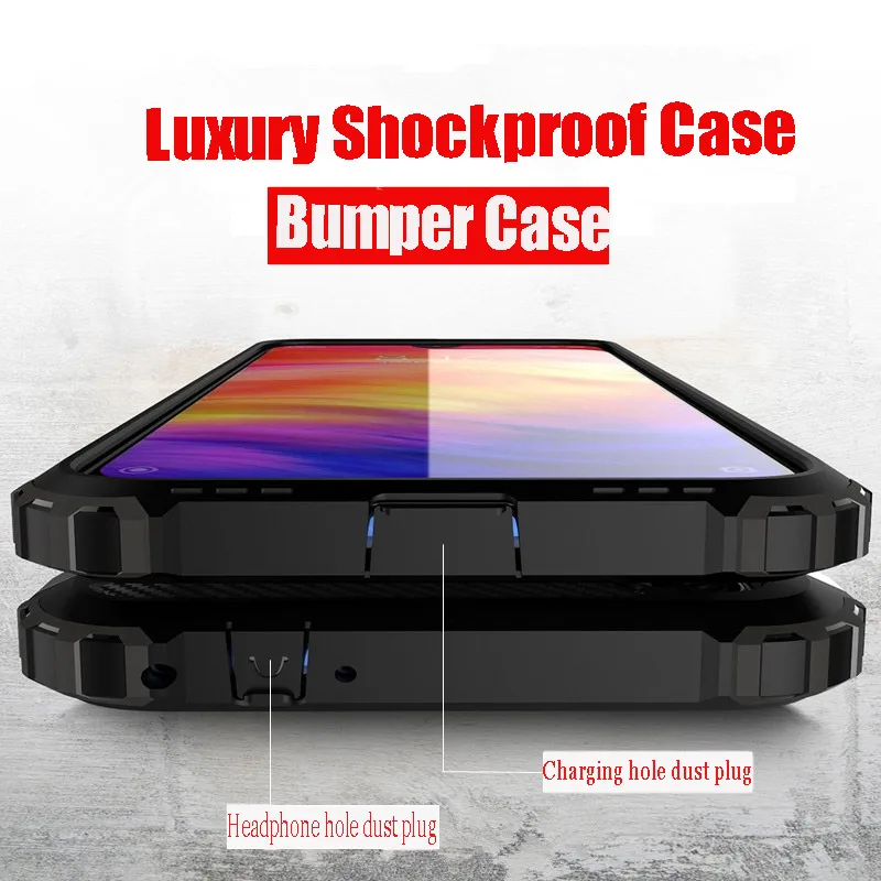 

Luxury Shockproof Armor Case On The For Xiaomi Redmi Note 7 6 Pro 5 4X Silicone Case Cover For Xiaomi Redmi 4X 6A 7 Bumper Case