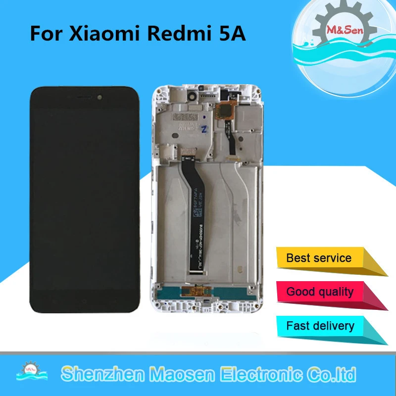Original M&Sen 5.0" For Xiaomi Redmi 5A LCD Screen Display+Touch Digitizer Frame For Xiaomi Redmi 5A Lcd Display 100% Tested the best screen for lcd phone black