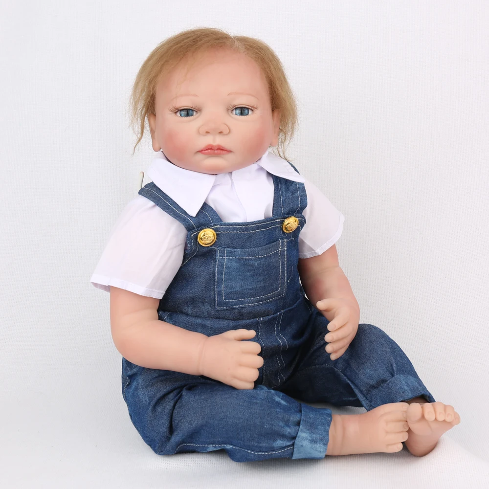 55 см reborn baby doll игрушки для детей 22 дюймов силиконовые виниловые ручной работы